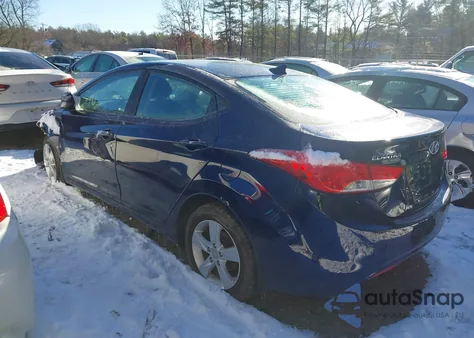 2013 Hyundai Elantra Gls/Limited из США, поврежденный, VIN 5NPDH4AE9DH181085